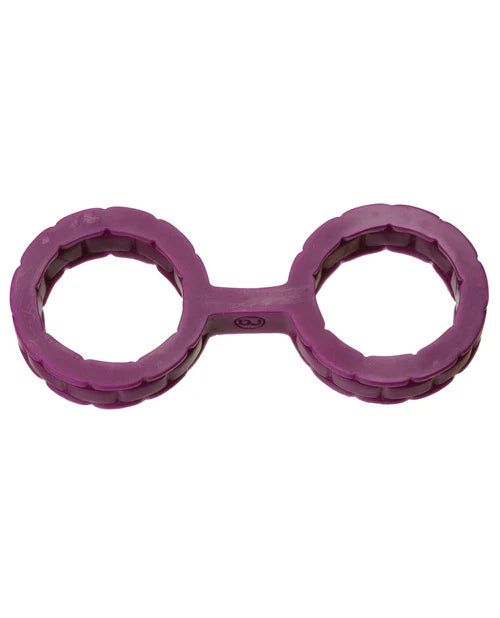 Japanese Bondage Silicone Cuffs Large Black