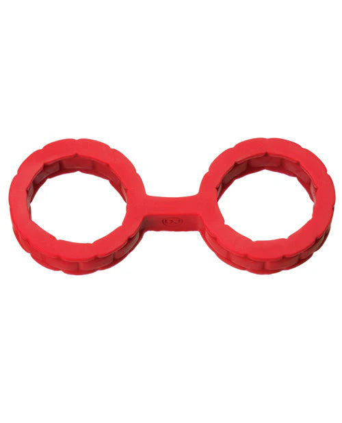 Japanese Bondage Silicone Cuffs Large Black