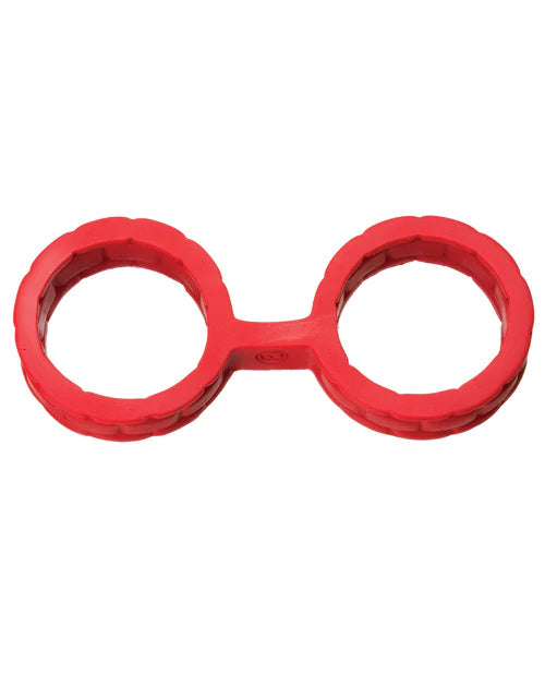 Japanese Bondage Silicone Cuffs Large Black