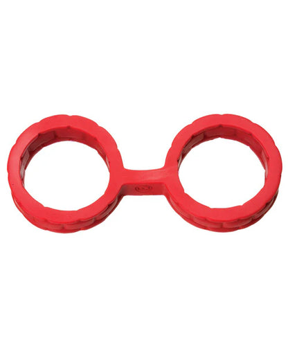 Japanese Bondage Silicone Cuffs Large Black