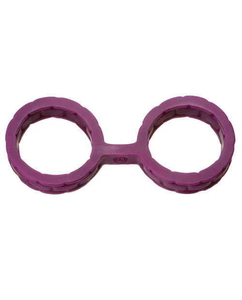 Japanese Bondage Silicone Cuffs Large Black