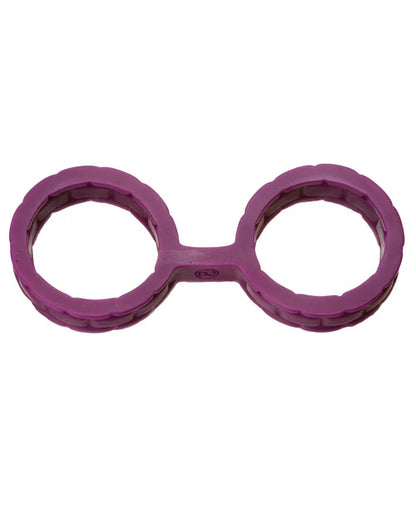 Japanese Bondage Silicone Cuffs Large Black