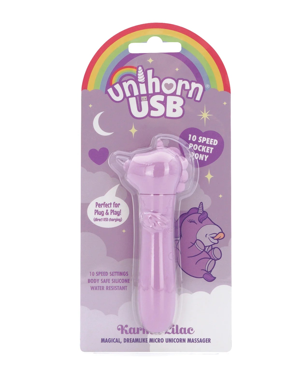 Unihorn Karma Lilac USB Bullet  20-Function Vibe Power  Kinkly Shop