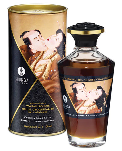 Shunga Warming Oil - 3.5 Oz Midnight Sorbet
