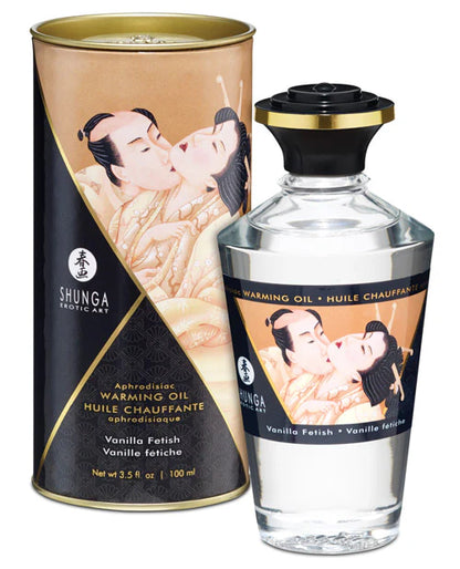 Shunga Warming Oil - 3.5 Oz Midnight Sorbet