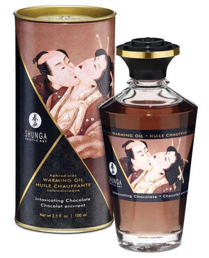 Shunga Warming Oil - 3.5 Oz Midnight Sorbet