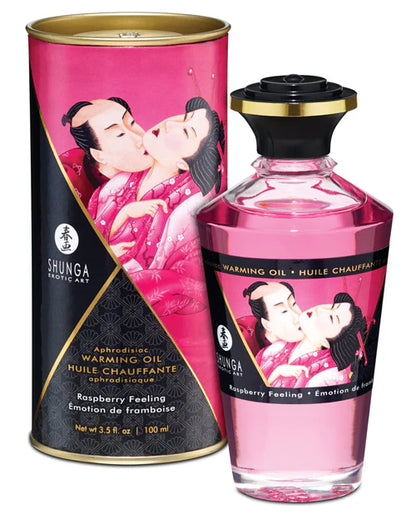 Shunga Warming Oil - 3.5 Oz Midnight Sorbet