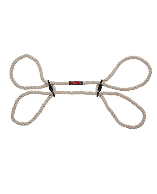 Merci Restrain 6mm Hemp Wrist or Ankle Cuffs Black