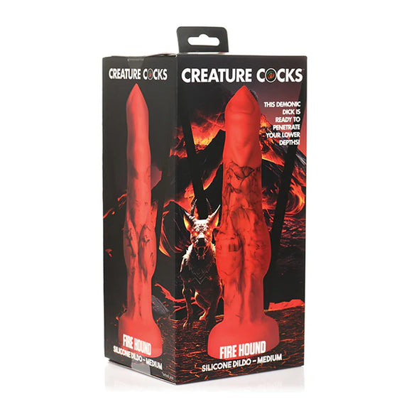 Creature Cocks Fire Hound Silicone Dildo
