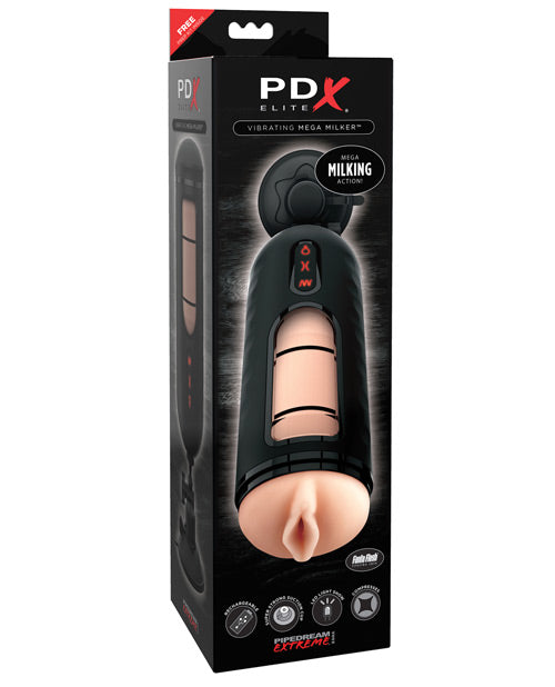 Packaging for the PDX Elite Vibrating Mega Milker | Kinkly Shop