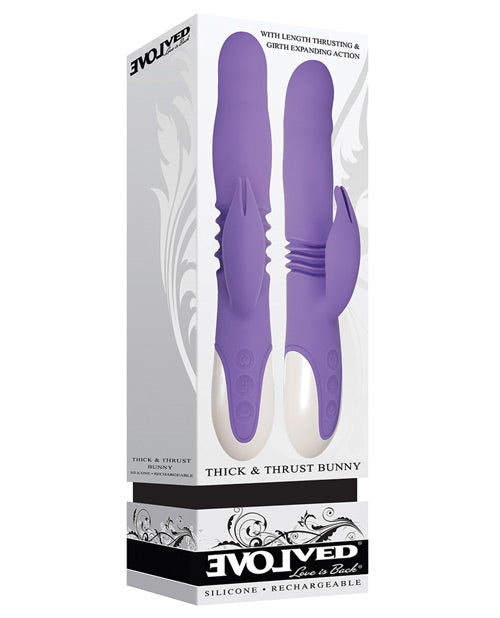 Front side of the packaging of the Evolved Thick & Thrust | Kinkly Shop