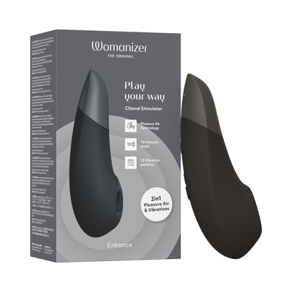 Packaging for the Womanizer Enhance | Kinkly Shop