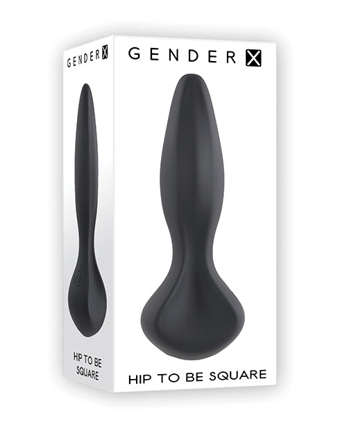 Gender X Hip To Be Square Vibrating Butt Plug with Grip Base Kinkly Shop Gender X Hip To Be Square Vibrating Butt Plug with Grip Base Kinkly Shop