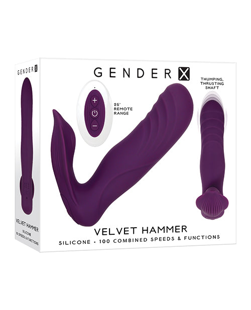 Gender X Velvet Hammer Wearable Thrusting & Vibrating Vibe Kinkly Shop Gender X Velvet Hammer Wearable Thrusting & Vibrating Vibe Kinkly Shop