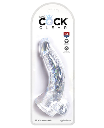 King Cock Clear Cock W/balls