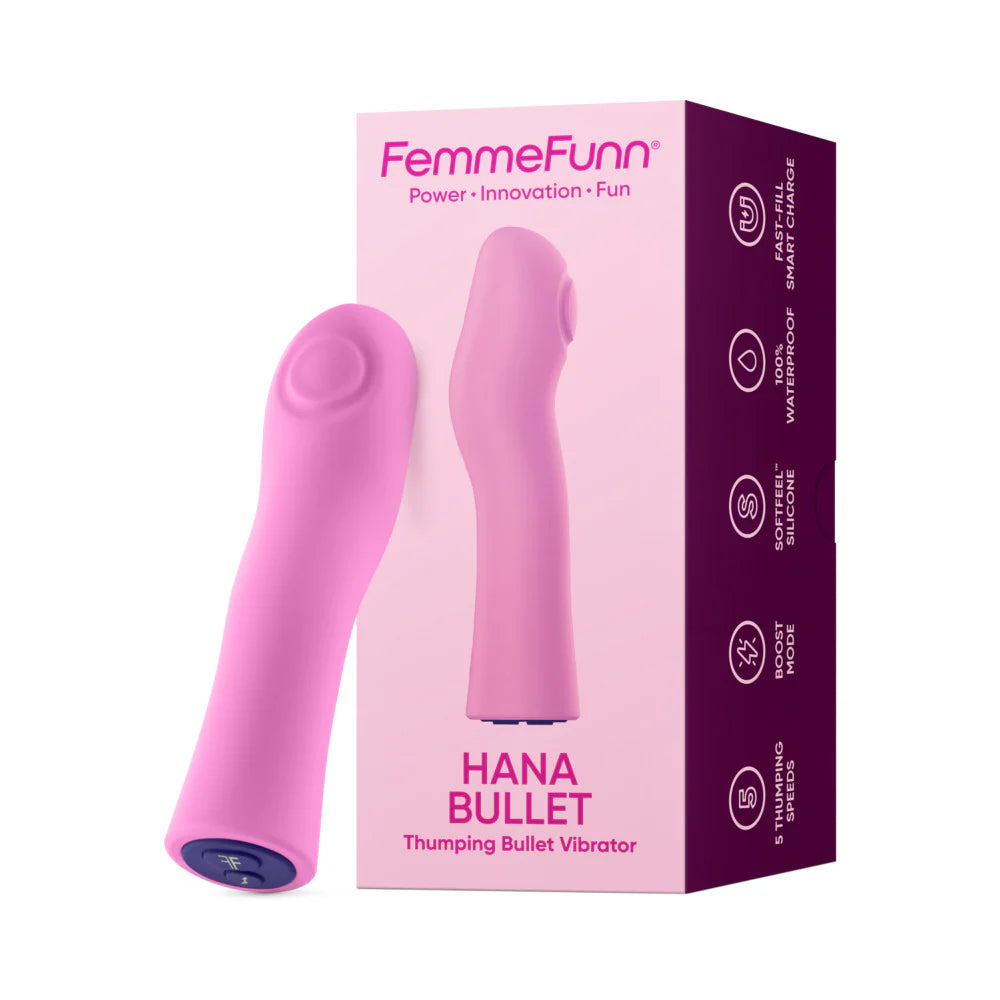 Hana Bullet Vibrator  Thumping, Soft & Waterproof Pleasure  Kinkly Shop