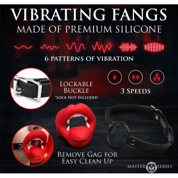 Master Series Vibrating Vampire Gag