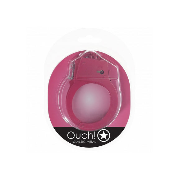 Ouch! classic metal handcuffs pink