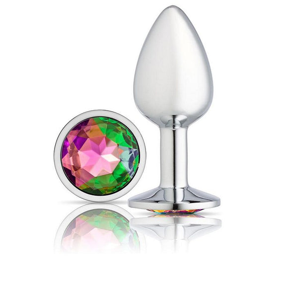Cloud 9 gems silver chromed anal plug