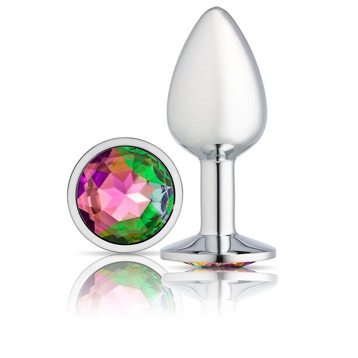 Cloud 9 gems silver chromed anal plug