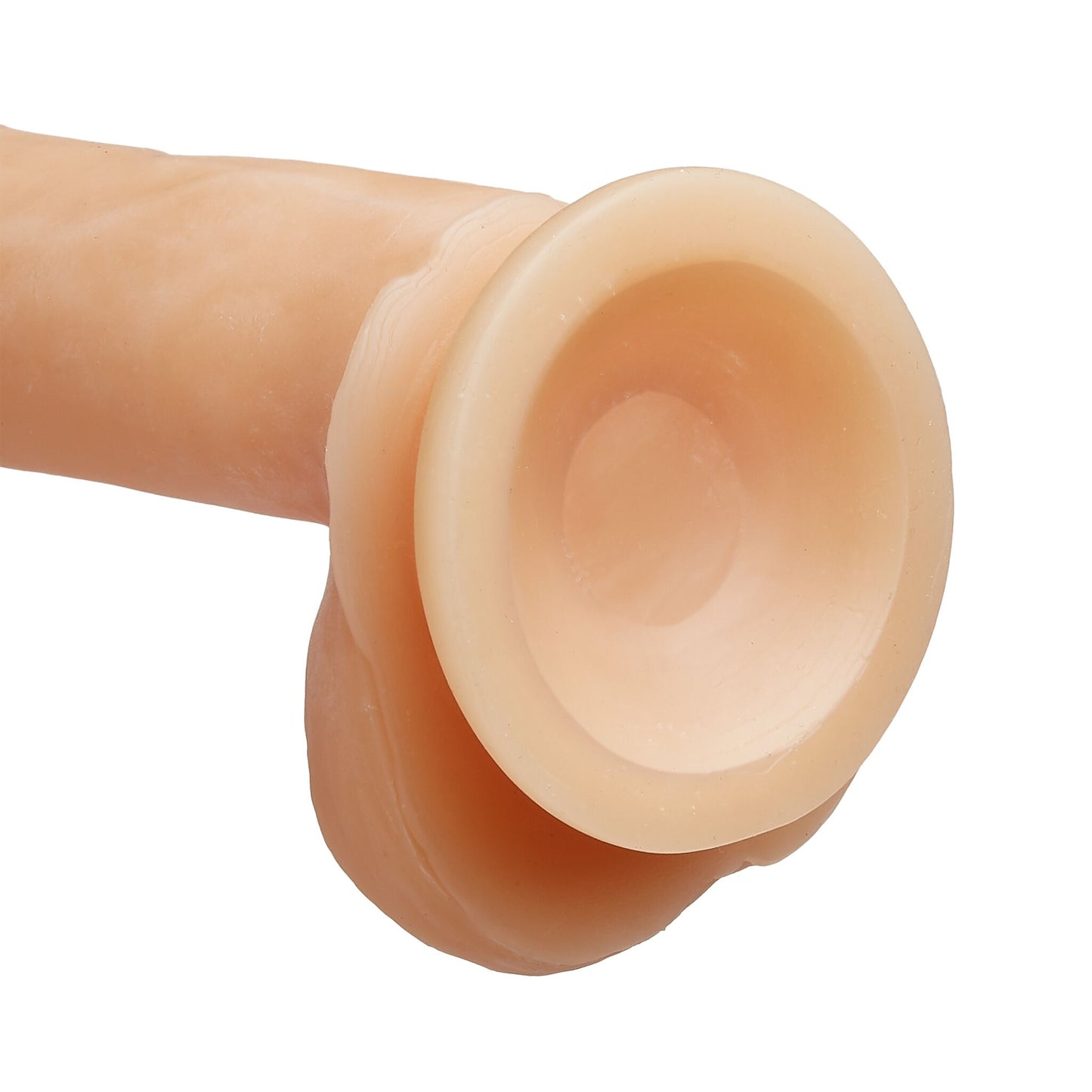 Cloud 9 dual density dildo 6in w/ balls tan/ mocha