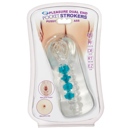 Cloud 9 double ended beaded stroker clear