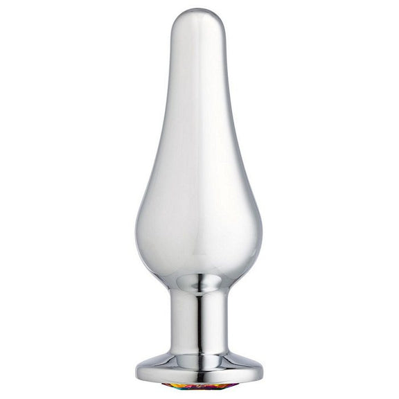 Cloud 9 gems silver chromed tall anal plug