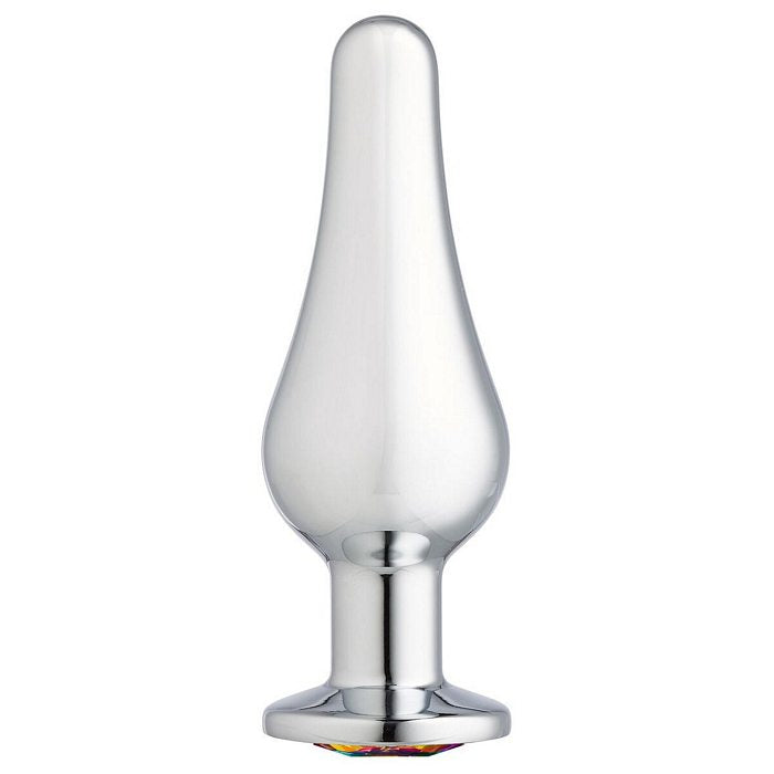 Cloud 9 gems silver chromed tall anal plug