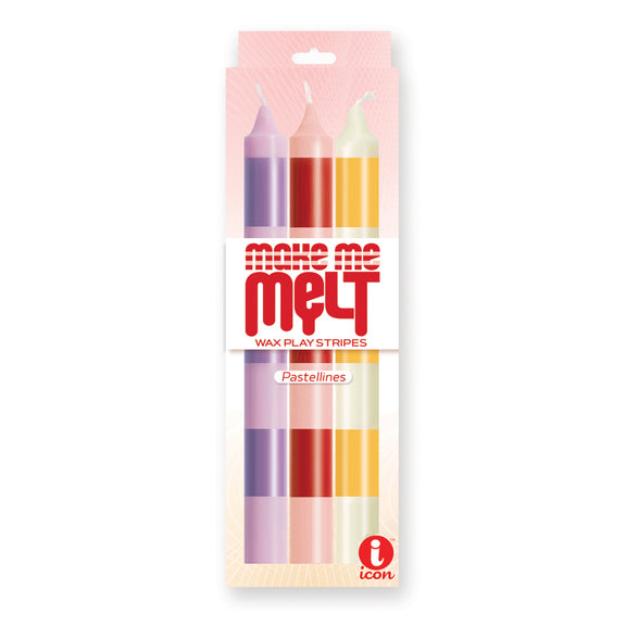 The 9's Make Me Melt Sensual Warm-Drip Candles-  Pack of 3