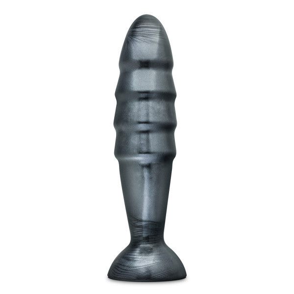 Jet destructor carbon metallic black butt plug