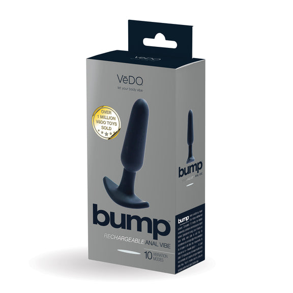 VeDO Bump Rechargeable Anal Vibe - Just Black