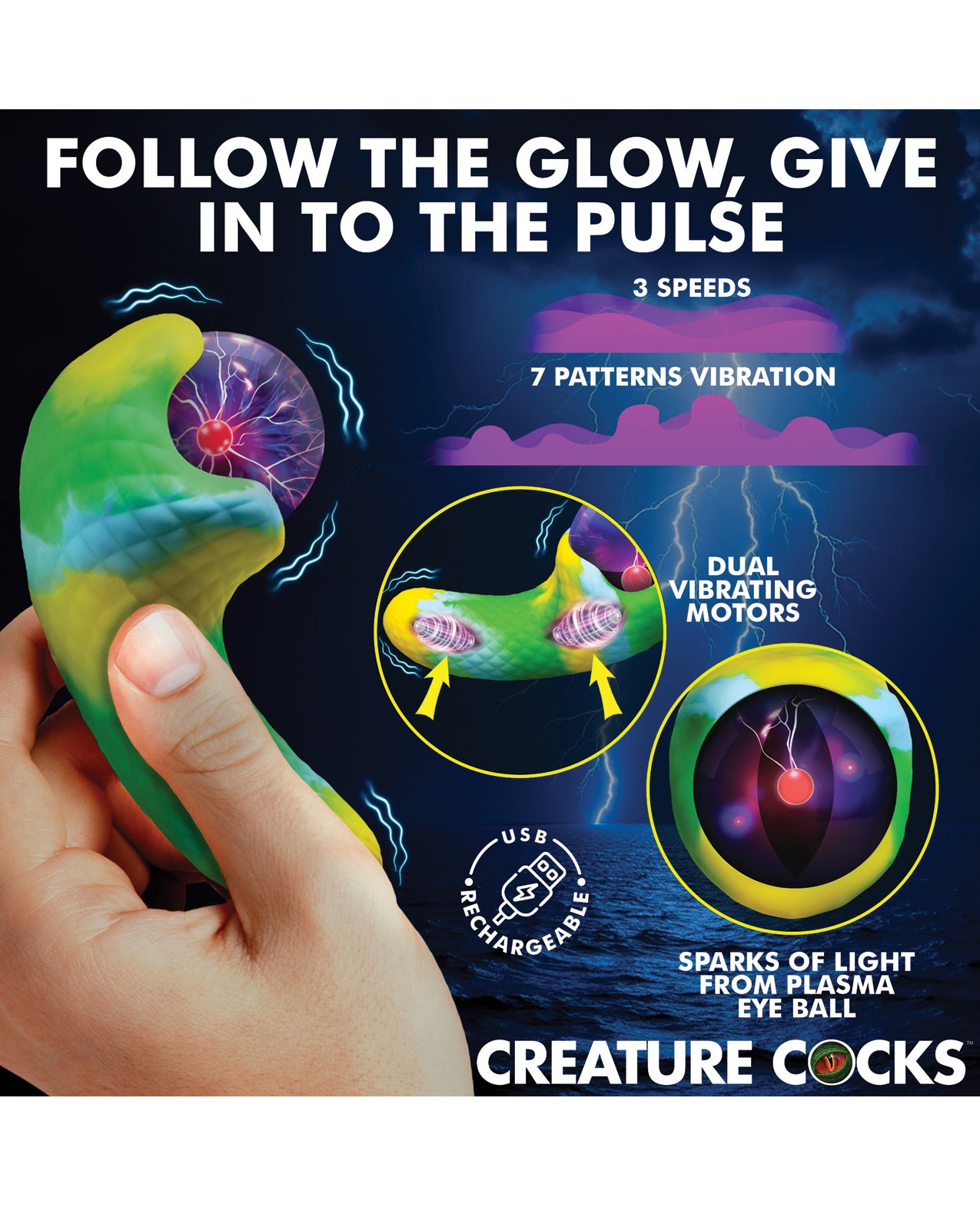 Creature Cocks - Electric Eye Plasma Vibrator