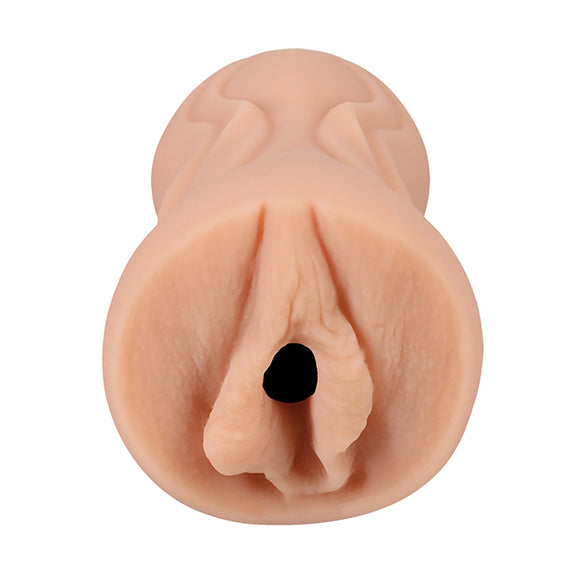 Close-up of the orifice and entrance on the Signature Strokers - Nicole Doshi stroker. It's molded directly from the porn star's vulva. | Kinkly Shop