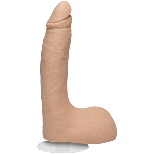 The Signature Cocks - Randy with the suction cup Vac-U-Lock suction cup shown protruding from the base. | Kinkly Shop