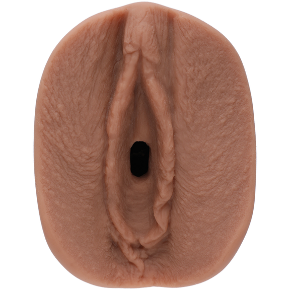 Close-up of the orifice and entrance of the Signature Strokers @Brittanya187 stroker. It has been directly molded from the porn star's vulva. | Kinkly Shop