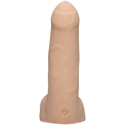 A top-down view of the thickness of the Signature Cocks - William Seed dildo. It looks thick with an uncircumsized design. | Kinkly Shop
