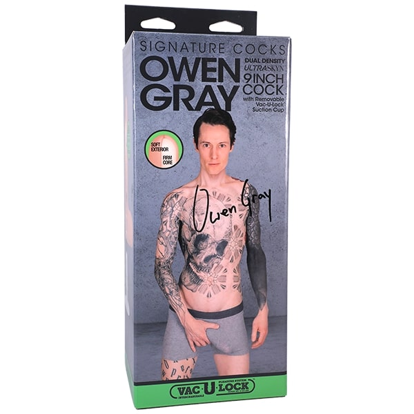 Packaging for the Signature Cocks - Owen Gray dildo | Kinkly Shop