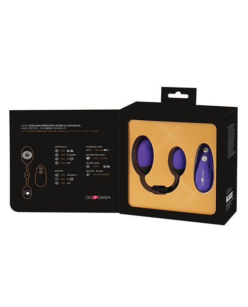 Packaging for the GoGasm Vibrating Pussy & Ass Balls | Kinkly Shop