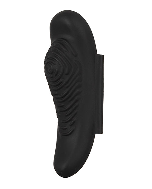 The GoGasm Panty Vibrator has ribbed texturing and a pronounced mound that helps it protrude between the labia and hit the clitoris during use. | Kinkly Shop