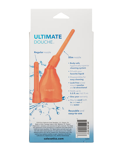 Backside of the Ultimate Douche packaging | Kinkly Shop