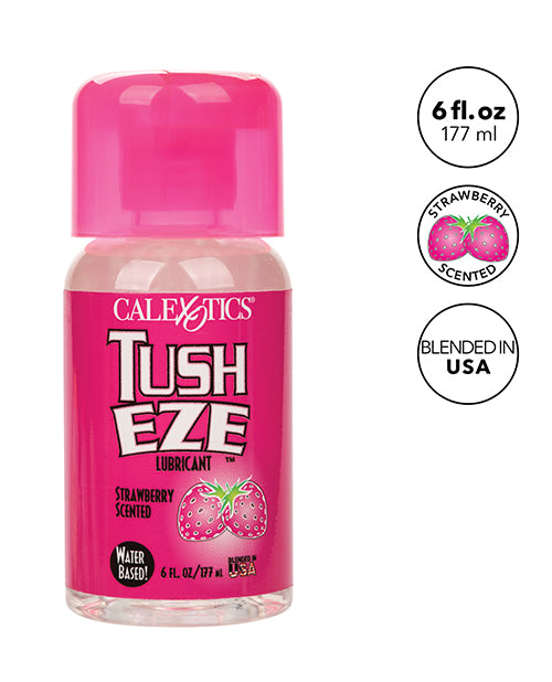 Tush Eze Scented - 6 oz. It's 6 fl oz, strawberry scented, and blended in the USA. | Kinkly Shop