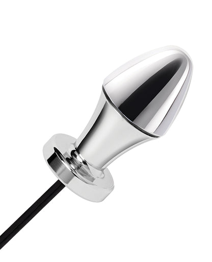 A close-up of the butt plug that's included with the Lux Fetish Electro-Sex Shock Butt Plug | Kinkly Shop
