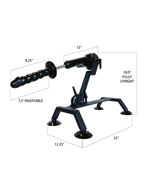 All of the measurements for the different aspects of the Body Dock Pro Suction-Cup Machine. | Kinkly Shop