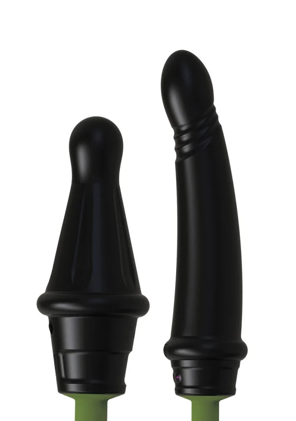Close-up of the two tips that can be used at the top of the Fort Troff Gunner System | Kinkly Shop