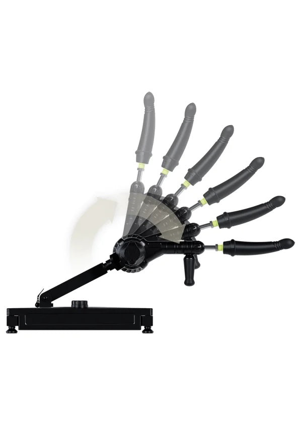 Shadowed image shows all of the different angles that the Fort Troff Gunner System can adjust to hit. It looks like it can be adjusted to angle in a 270-degree range. | Kinkly Shop