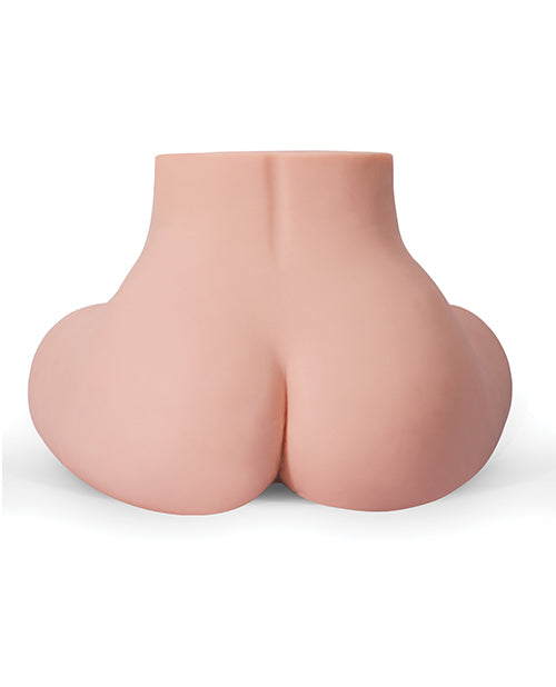 Backside of the Ruby Big Ass Sex Doll Torso showcases the doll "sitting" on its ass with the curve of its ass very visible. | Kinkly Shop