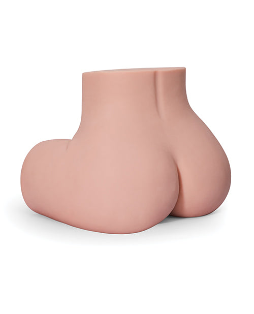 Another from-the-back view of the Ruby Big Ass Sex Doll Torso which really showcases the realistic lower back and spine of the doll. | Kinkly Shop