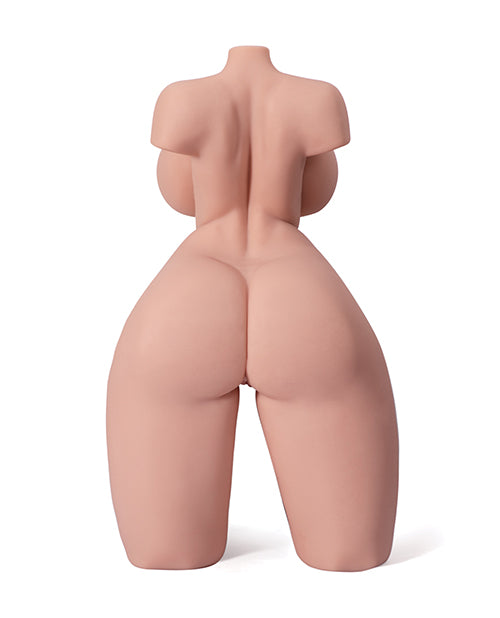 Backside of the Mara Realistic Torso which showcases the very large ass and hips with "legs" that cut off at the knee joints. | Kinkly Shp
