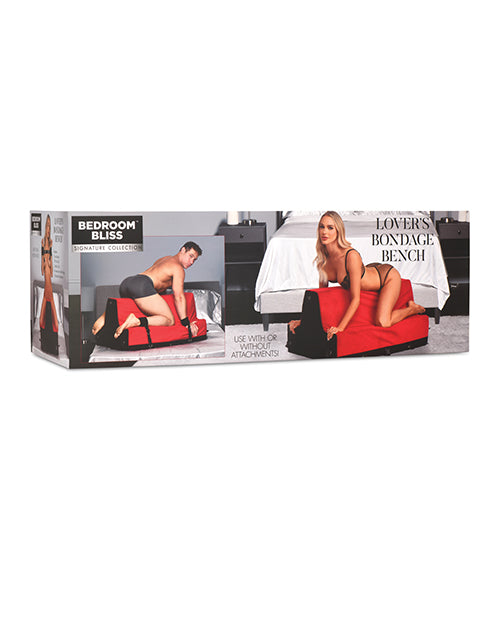 Retail packaging for the Bedroom Bliss Love Bench | Kinkly Shop