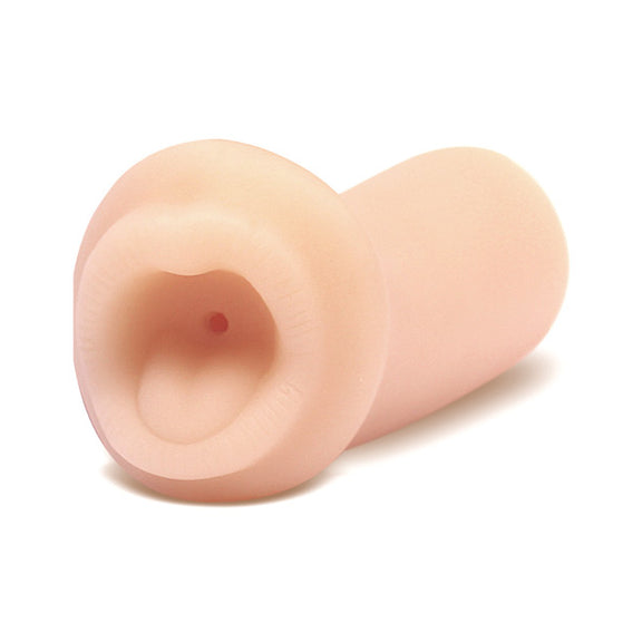 Blush Jasmine's Hot Mouth in front of a plain white background with the "lips" facing the camera | Kinkly Shop